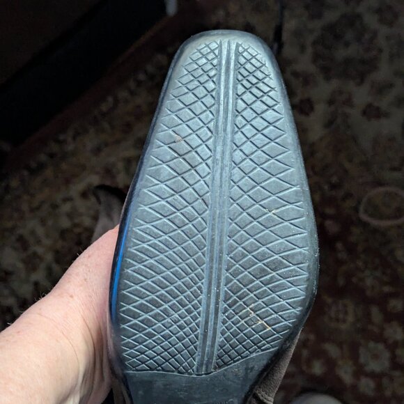 Boots La CANADIENNE Brown Suede 3" heel 9M EUC RE-LIST - Heel Cap Replaced - Picture 11 of 12